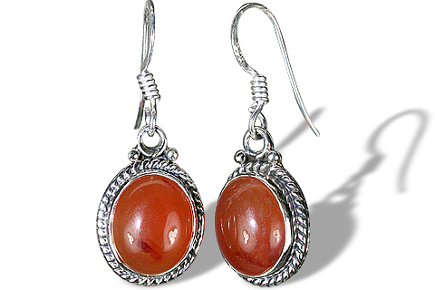 Design 911: orange,red carnelian earrings
