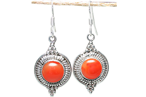 Design 9160: red carnelian earrings