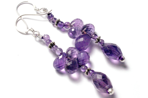 Design 9211: Purple amethyst earrings