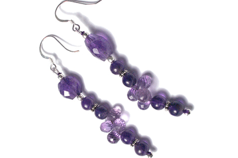 Design 9213: purple amethyst earrings