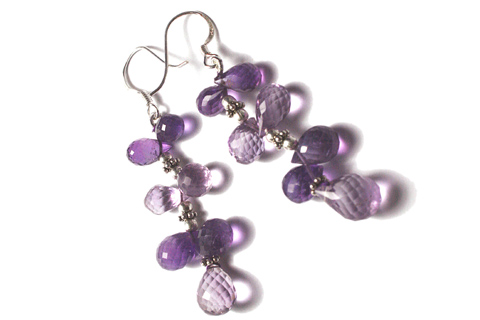 Design 9216: purple amethyst earrings