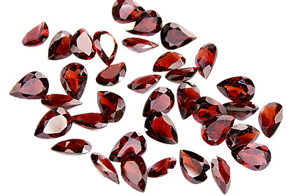 Design 16284: red bulk lots pear gems