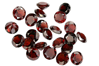 Design 16287: red bulk lots round gems