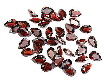 Design 16307: red bulk lots pear gems