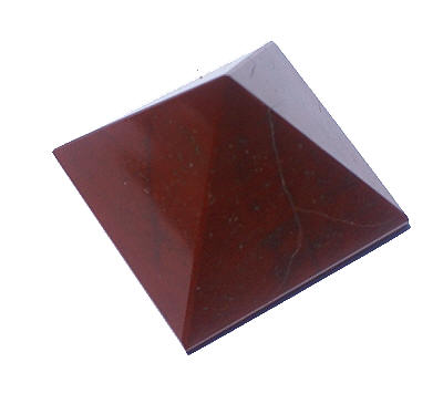 Design 1601: red jasper pyramid healing
