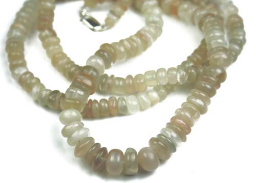 Design 1017: white moonstone necklaces