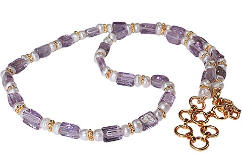 Design 108: purple,white amethyst necklaces