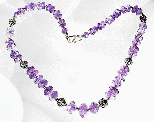 Design 1097: purple amethyst necklaces