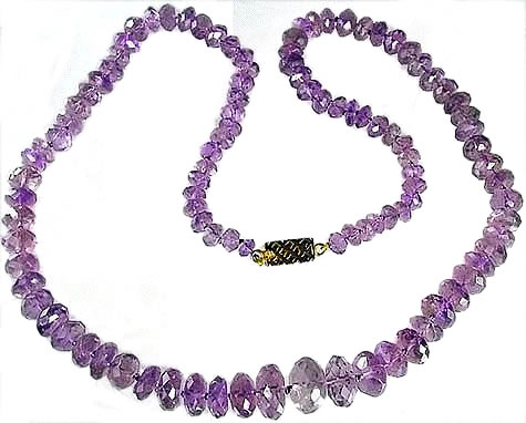 Design 1102: purple amethyst chunky necklaces