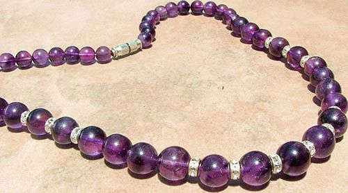 Design 1134: purple amethyst necklaces