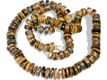 Design 1142: brown tiger eye necklaces