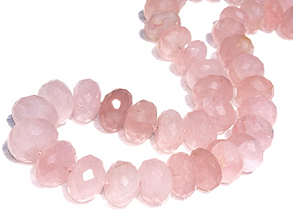 Design 1145: pink rose quartz chunky necklaces