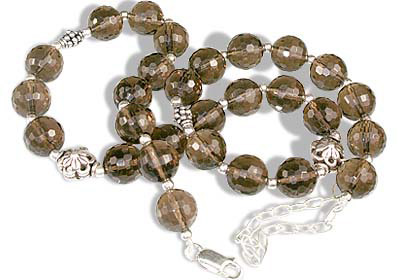 Design 1307: brown smoky quartz necklaces