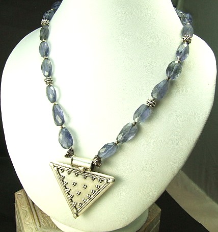Design 1309: blue iolite necklaces