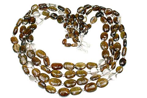 Design 1315: brown tourmaline multistrand necklaces