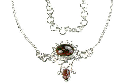 Design 14385: red garnet necklaces