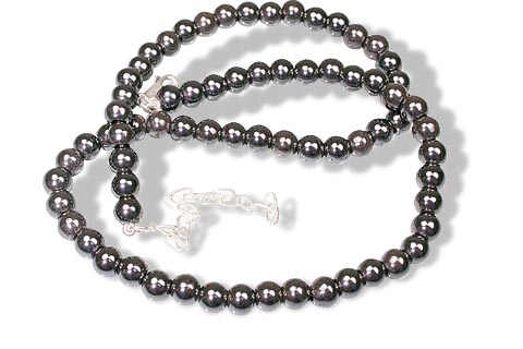 Design 144: black hematite necklaces