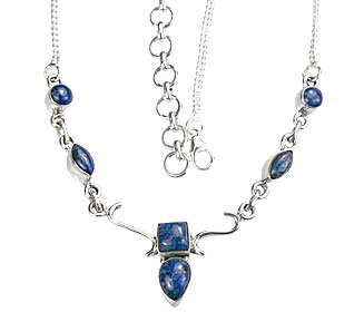 Design 14411: blue lapis lazuli contemporary necklaces