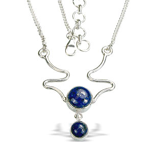 Design 14455: blue lapis lazuli pendant necklaces