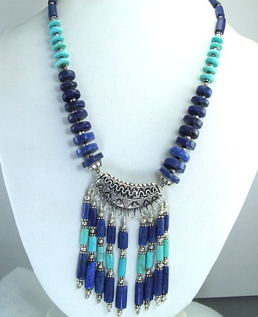 Design 1456: turquoise,blue turquoise necklaces