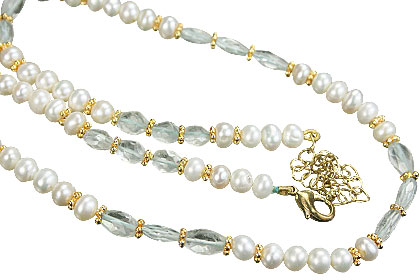 Design 14893: blue,green,white aquamarine necklaces