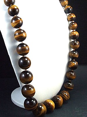 Design 1505: brown tiger eye necklaces