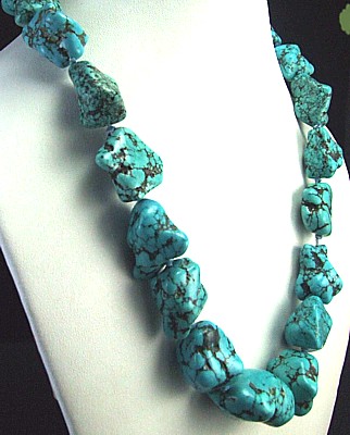 Design 1523: turquoise,blue turquoise necklaces