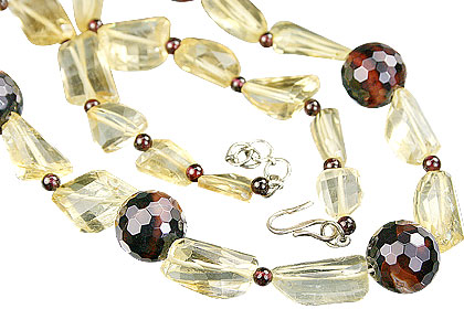 Design 15278: multi-color multi-stone necklaces