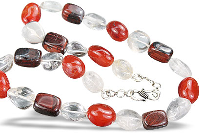 Design 15282: multi-color multi-stone necklaces