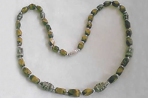 Design 156: brown tiger eye ethnic necklaces