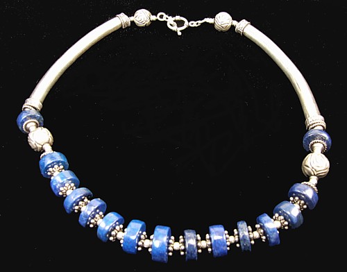 Design 1560: blue lapis lazuli necklaces