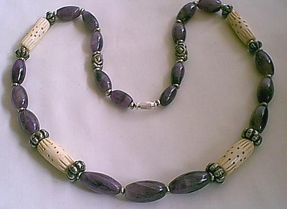 Design 157: purple amethyst ethnic necklaces