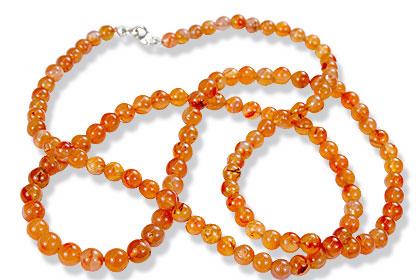 Design 164: orange carnelian necklaces