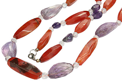 Design 16715: clear crystal necklaces