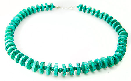 Design 17682: white howlite necklaces
