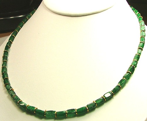 Design 177: green aventurine necklaces