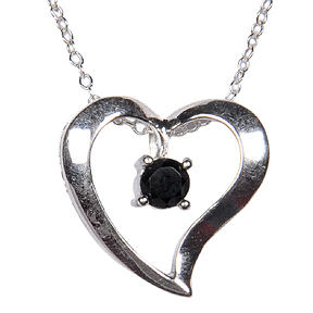 Design 18090: black black spinel necklaces