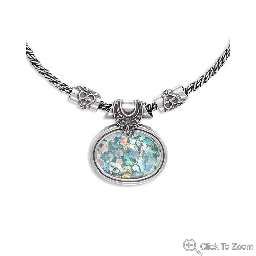 Design 22021: multi-color glass necklaces