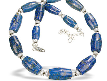 Design 228: blue,white pearl necklaces