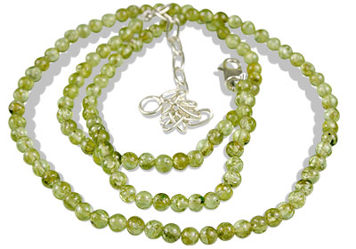 Design 243: green peridot childrens necklaces