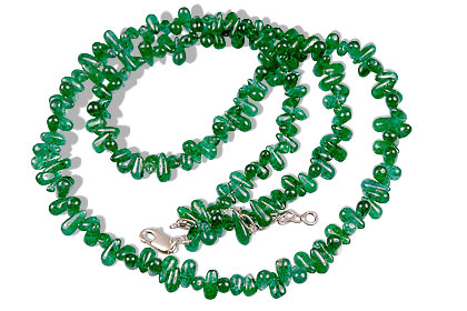 Design 274: green aventurine drop necklaces