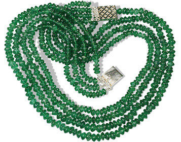 Design 276: green aventurine christmas, multistrand necklaces