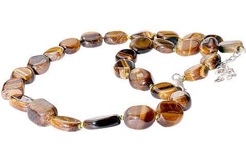 Design 30: brown tiger eye necklaces