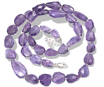 Design 3062: purple amethyst chunky necklaces