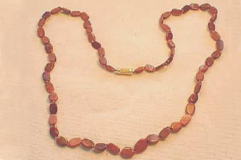 Design 31: Brown goldstone necklaces
