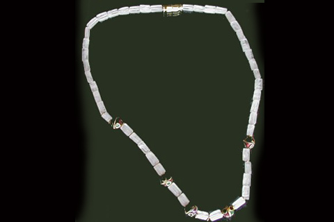 Design 425: pink rose quartz ethnic necklaces
