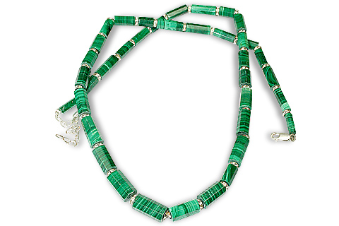 Design 43: green malachite necklaces