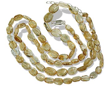 Design 442: yellow citrine necklaces