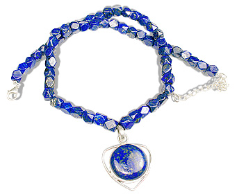 Design 448: blue lapis lazuli necklaces