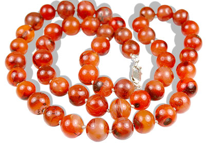 Design 469: orange agate necklaces
